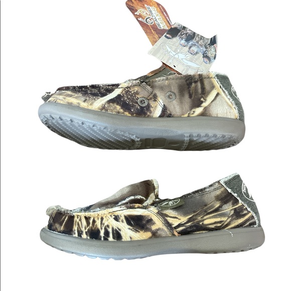 NEW! Duck Commander Real Tree Boy’s Shoe Size 2 - Picture 4 of 5